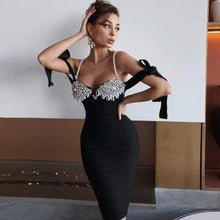 Arabella Diamonds Pearls Bandage Midi Dress - 3 Colors