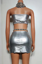 Thalia Rhinestone Diamante Top/Skirt Set - 5 Colors