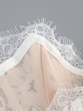 Valery Lace Mini Coquette Dress - White