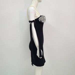 Arabella Diamonds Pearls Bandage Midi Dress - 3 Colors