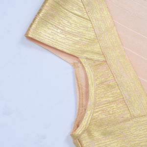 Elena Metallic Bandage Dress - 2 Colors