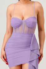 Lola Lilac Mini Dress - Purple