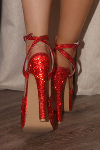 Tiara Platform Heels - Red