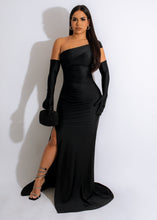 Dalilah Gown With Gloves - Black