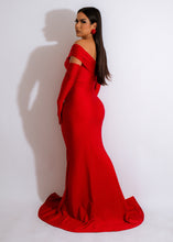 Dalilah Gown With Gloves - Red