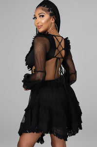 Tulum Mini Dress - Black