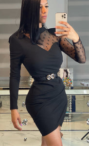 Theresa Black Mini Dress